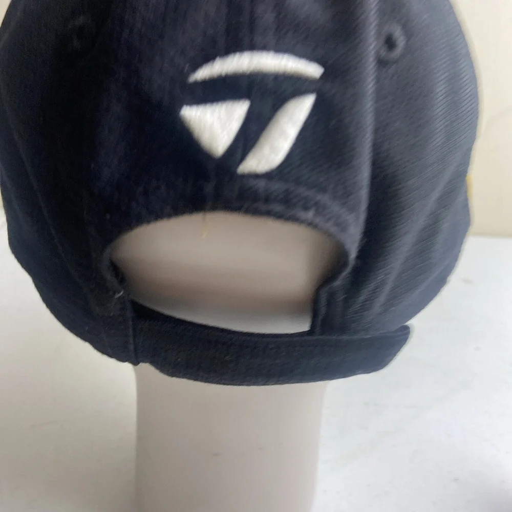 Taylor Made Golf Hat Cap Adjustable Black Velour T-Max‎ Gear Burner Clean